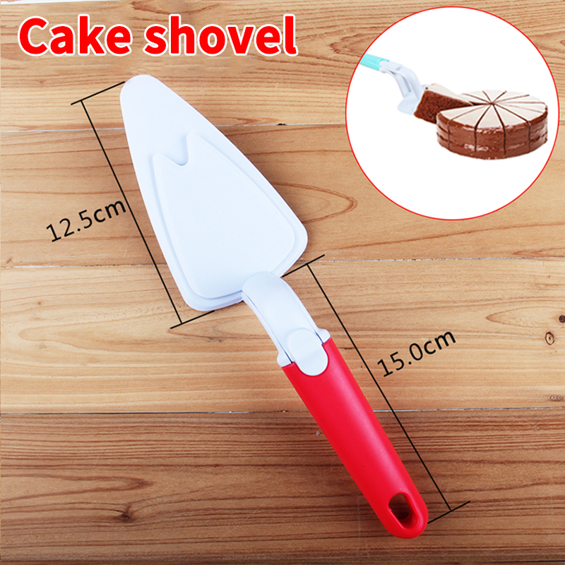 HB0174B Plastic cake shovel with two blades(Red)