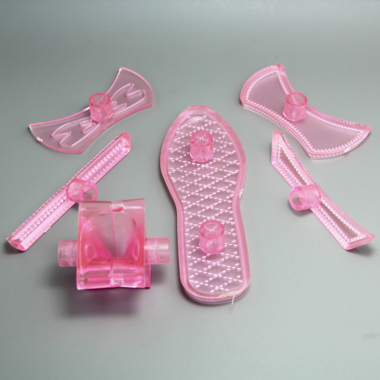 HB0627  Plastic Lady Shoes Shape Stampes set fondant embosser