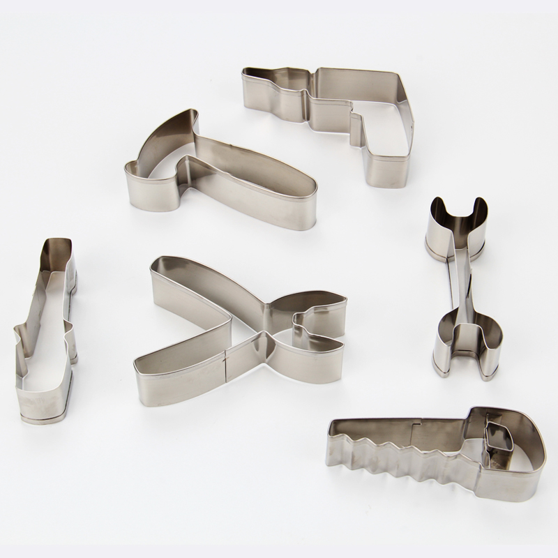 HB1080  Stainless steel 6pcs Household tools cookie cutters set