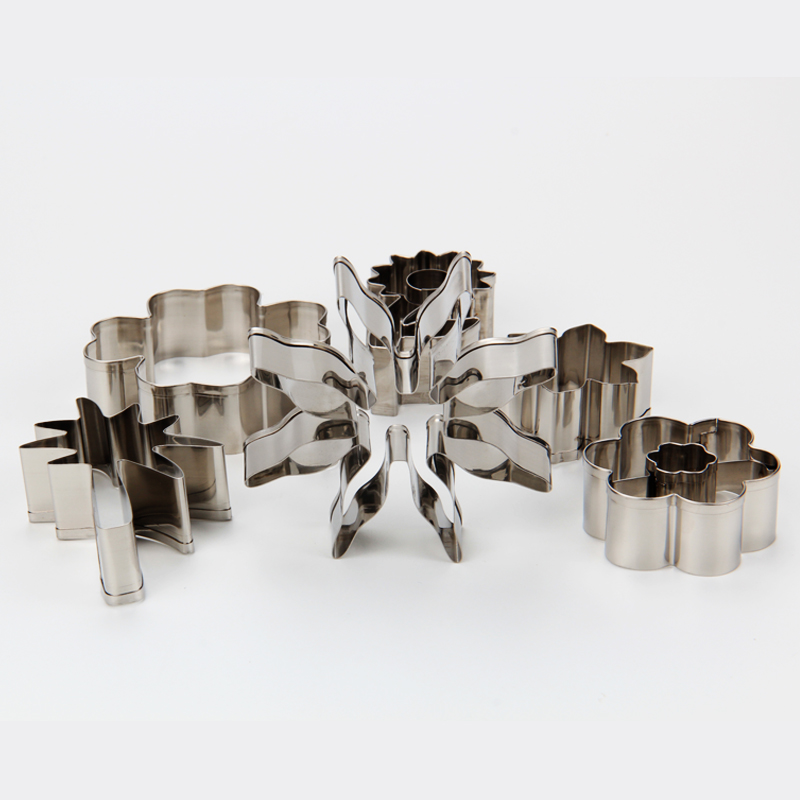 HB1082  Stainless steel 6pcs Different flowers and leaves cookie cutters set