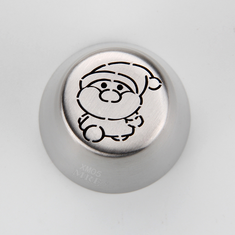 HBXM05 New Stainless steel Christmas Theme Russian Tips(Santa)