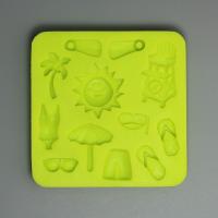 HB0636 summer beach theme cake decoration silicone mold high quality