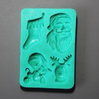 HB0869 Christmas theme silicone mold for kae fondant decoration
