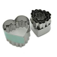 HB0229 12pcs heart shape cutters with fluted edge cookie cutters biscuit mold