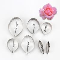 HB0958G 7pcs Stainless Steel Different Flowers and Leaves Shape Cookie Cutters set