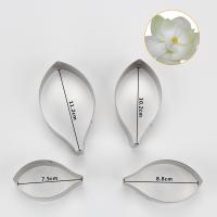 HB0958L 4pcs Stainless Steel Different Flowers and Leaves Shape Cookie Cutters set