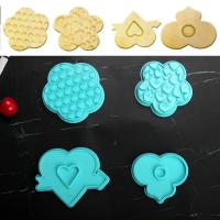 HB1101G Plastic Biscuits Shapes Cake Fondant Press Mold set