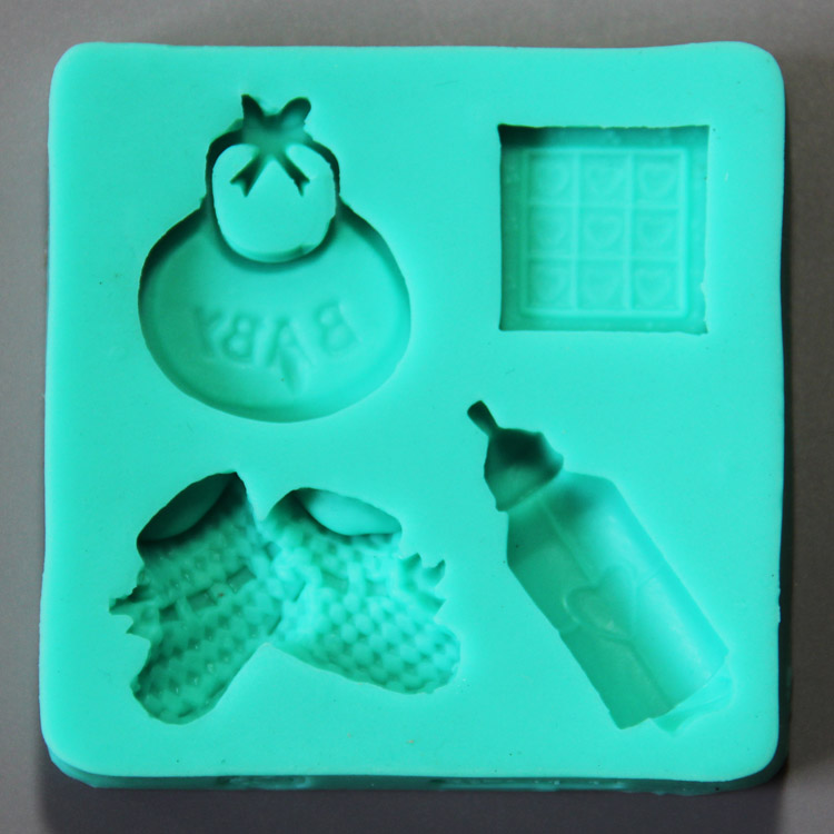 HB0890 Baby items silicone fondant mold,Silicone Cake Fondant Mold