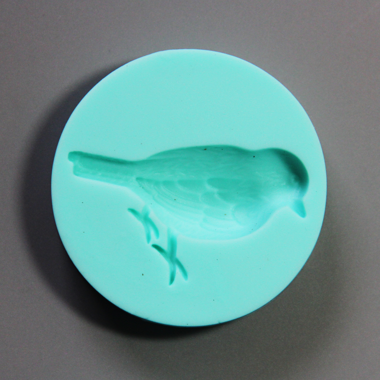 HB0781 4pcs flowers and birds silicone mold for cake fondant decorating