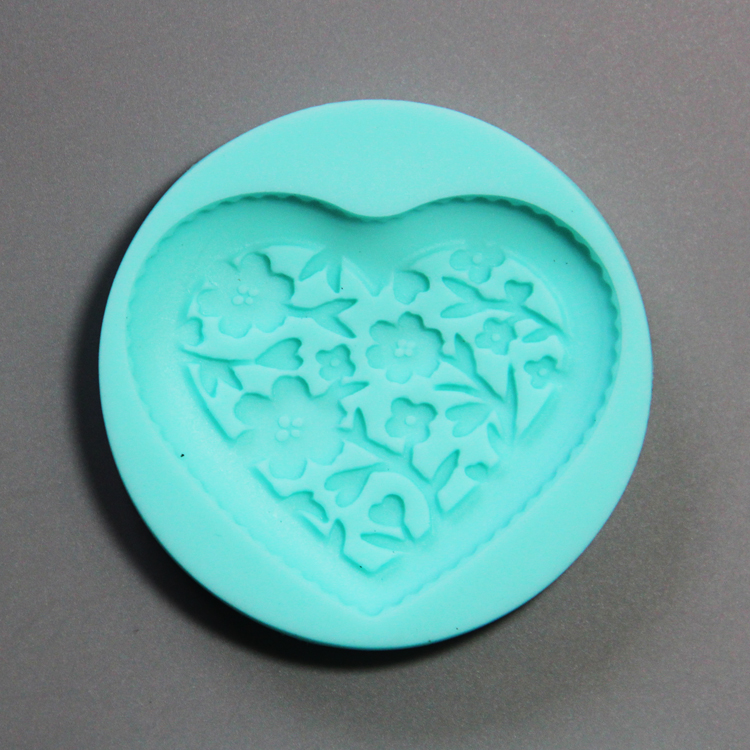 HB0779  4pcs heart envelop silicone mold for cake fondant decorating