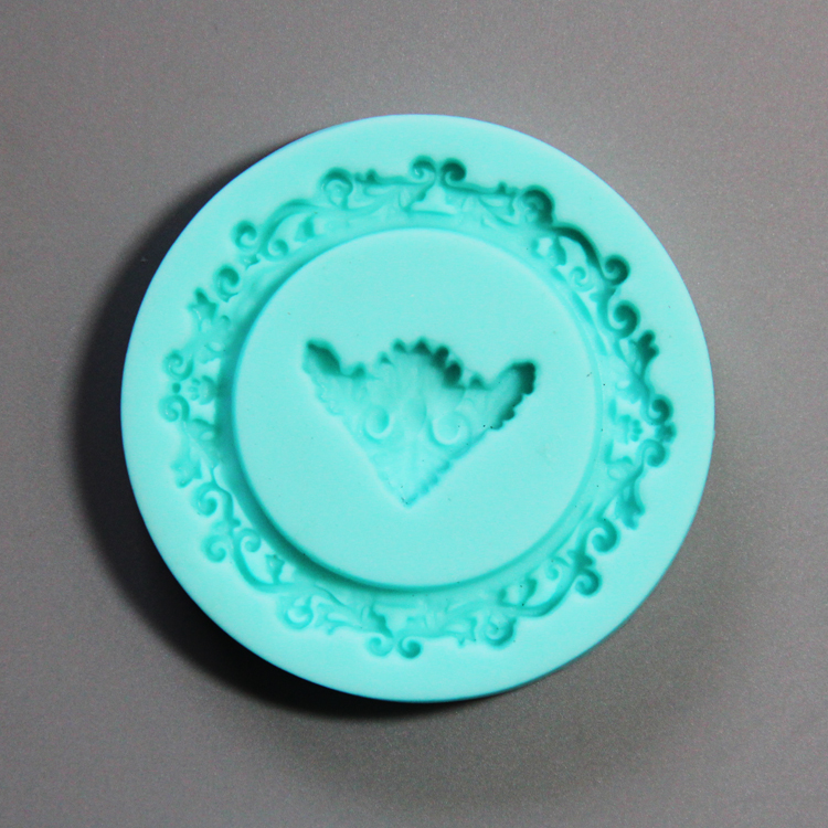 HB0779  4pcs heart envelop silicone mold for cake fondant decorating