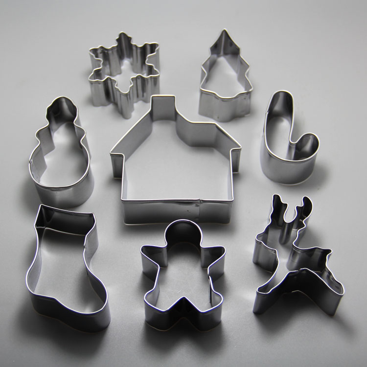 HB0980 stainless steel christmas theme cookie cutter set