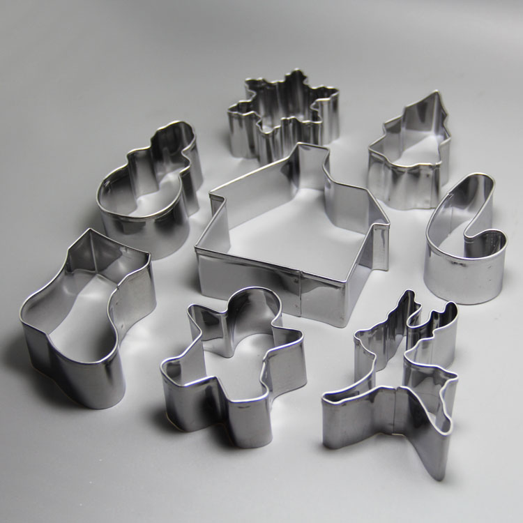 HB0980 stainless steel christmas theme cookie cutter set