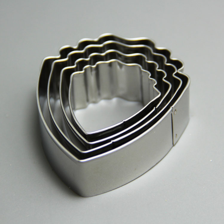 HB0958 4pcs stainless steel carnation cake cutter for cake decoration