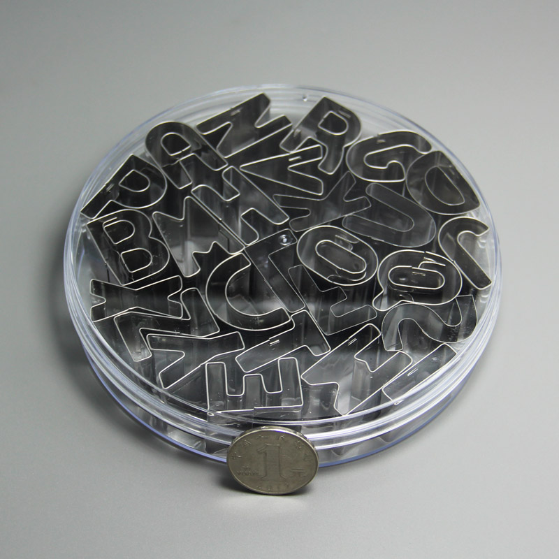 HB0215 26pcs Stainless steel A-Z Alphabet shape cookie cutter set