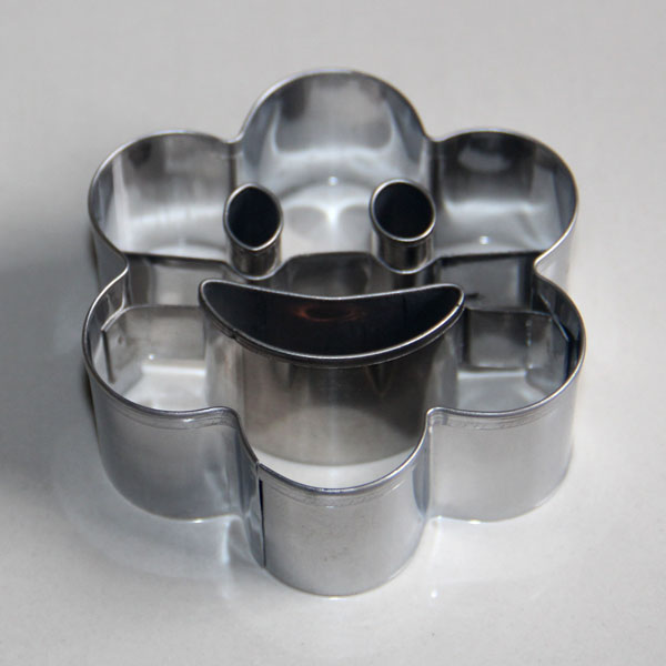 HB0434 Fashion 4pcs Metal Smile Faces Cutout Cookie Cutter set