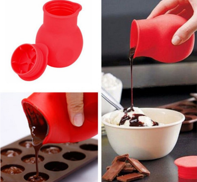 high quality Silicone chocolate melting pot icing cake fondant decoration baking tool