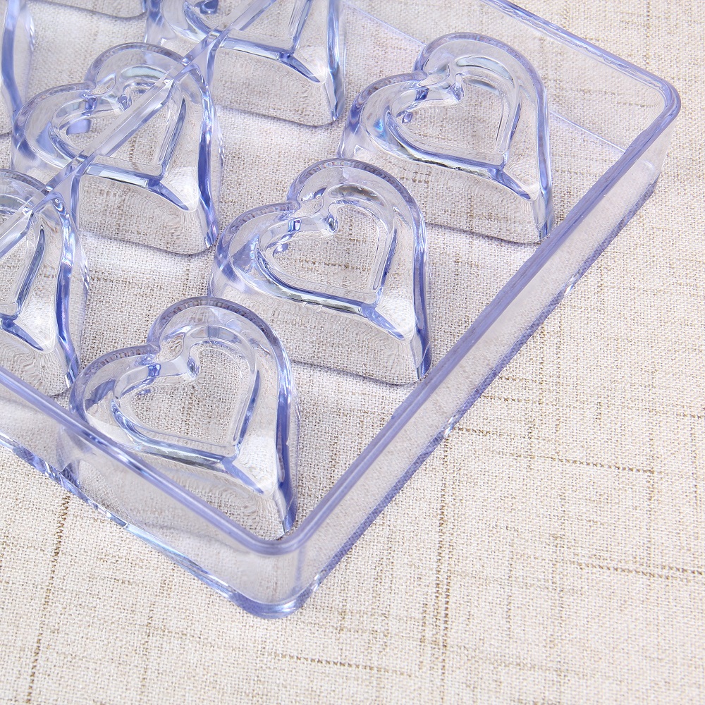 CC0001 Polycarbonate 15 Heart Chocolate Mold