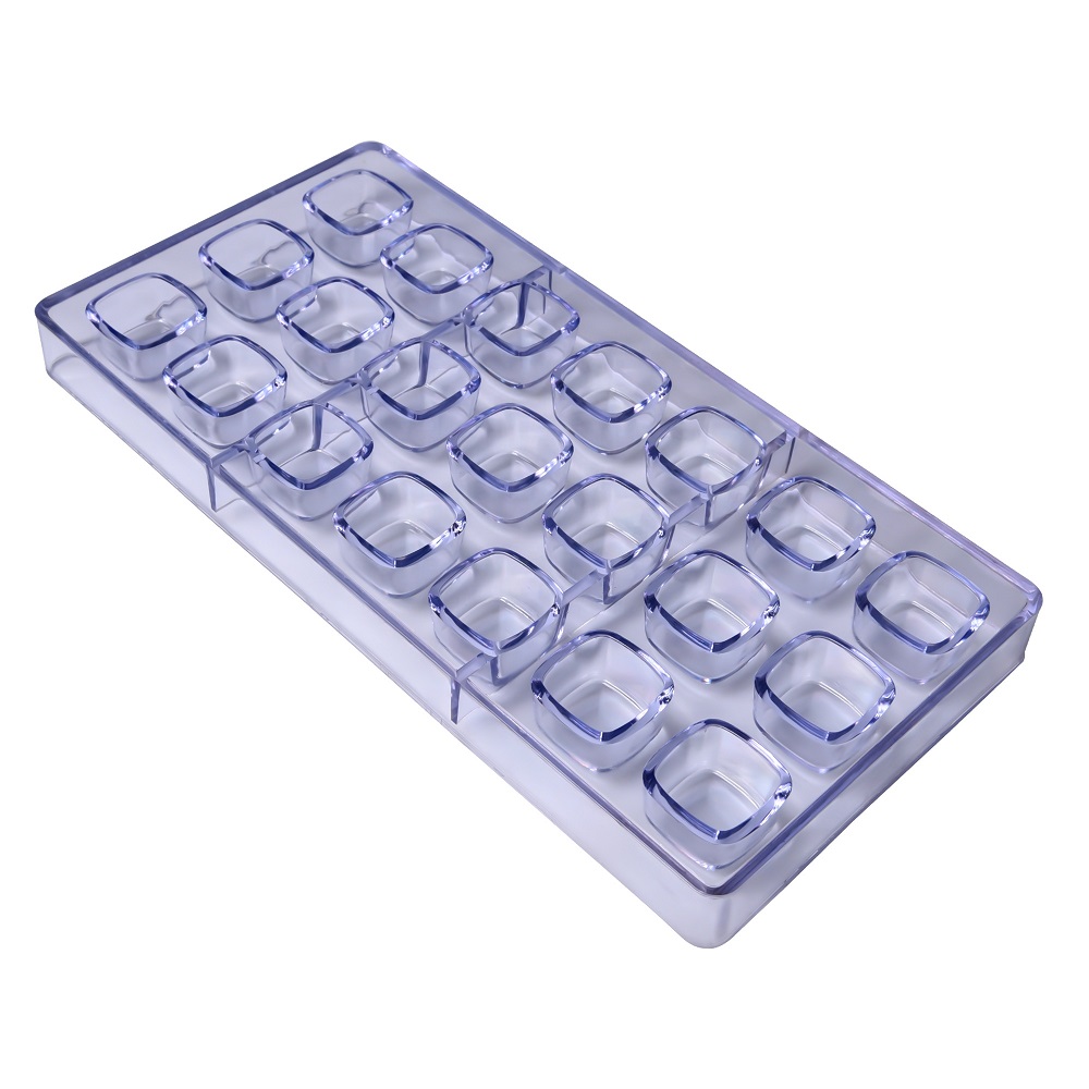 CC0003 Polycarbonate Square Shape Chocolate Mold