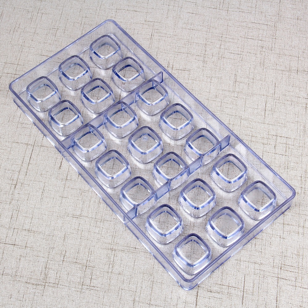 CC0003 Polycarbonate Square Shape Chocolate Mold