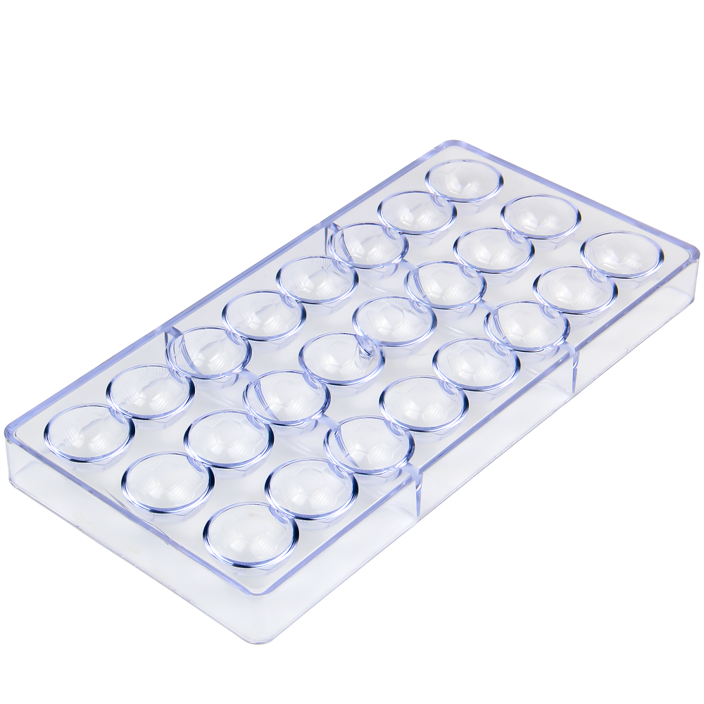 CC0009 Polycarbonate Football Shape Chocolate Mould DIY Baking Mold