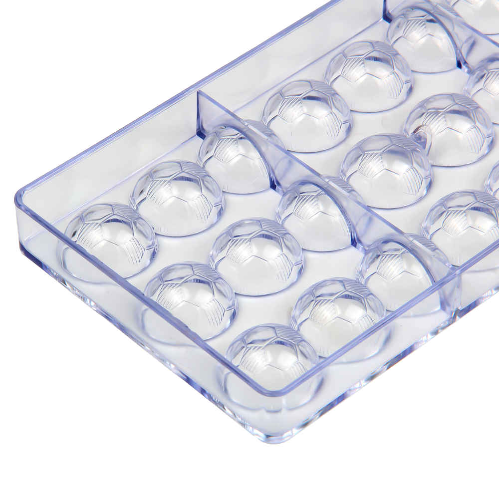 CC0009 Polycarbonate Football Shape Chocolate Mould DIY Baking Mold