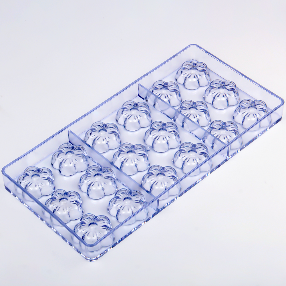 CC0011 Polycarbonate Flower Shape Chocolate Mould DIY Baking Mold