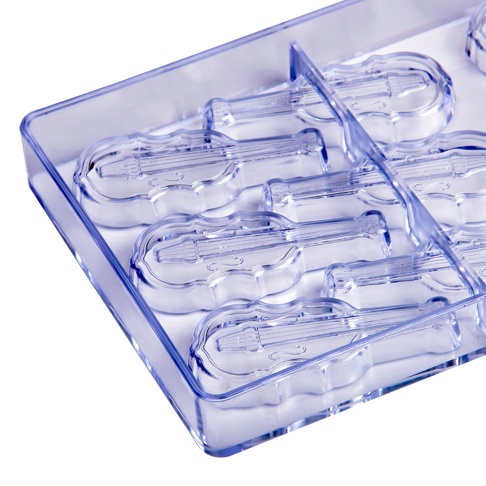 CC0025 Polycarbonate Violin Shape Chocolate Mould DIY Baking Mold