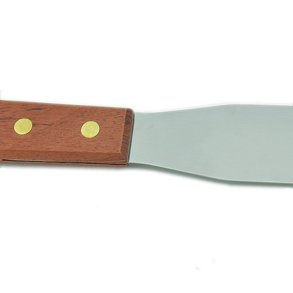 HB0238 11"stainless steel spatula(pear wood handle)
