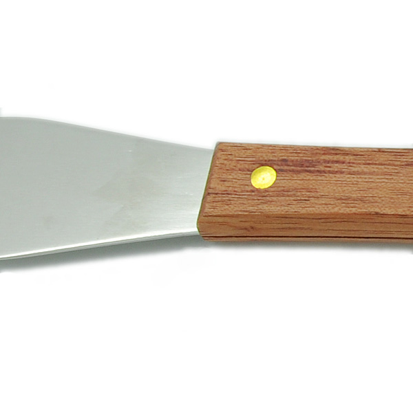 HB0240 17"stainless steel spatula with pear wood handle