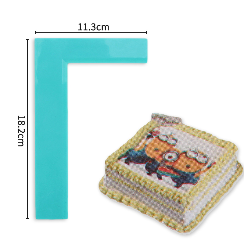 HB0266A Plastic Right-angle Cake Scraper