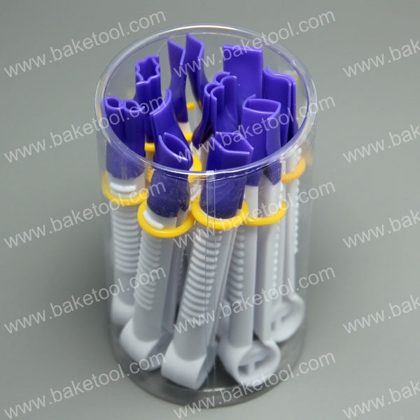 HB0351A   10pcs small size purple color clipper of variety shape box set without teeth