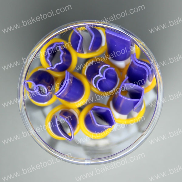HB0351A   10pcs small size purple color clipper of variety shape box set without teeth