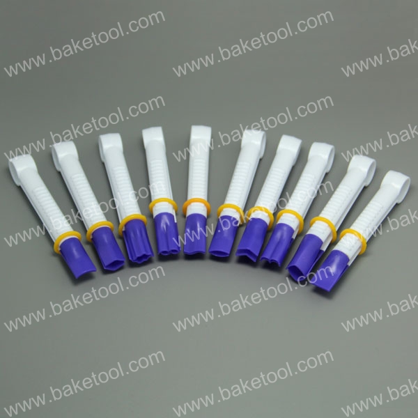 HB0351A   10pcs small size purple color clipper of variety shape box set without teeth