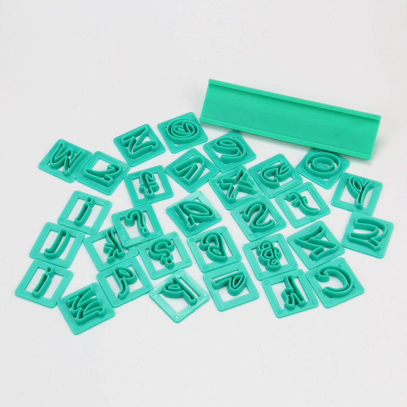 HB0568B  New 29pcs Plastic Alphabet Letter &Symbol Cookie Cutters Set