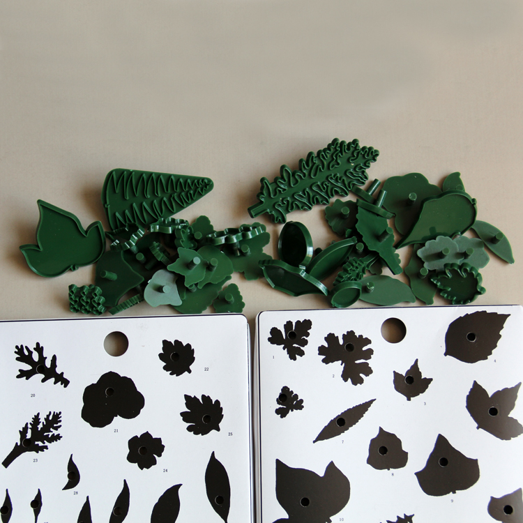 HB0775 Plastic 40pcs cake decorating cutter set