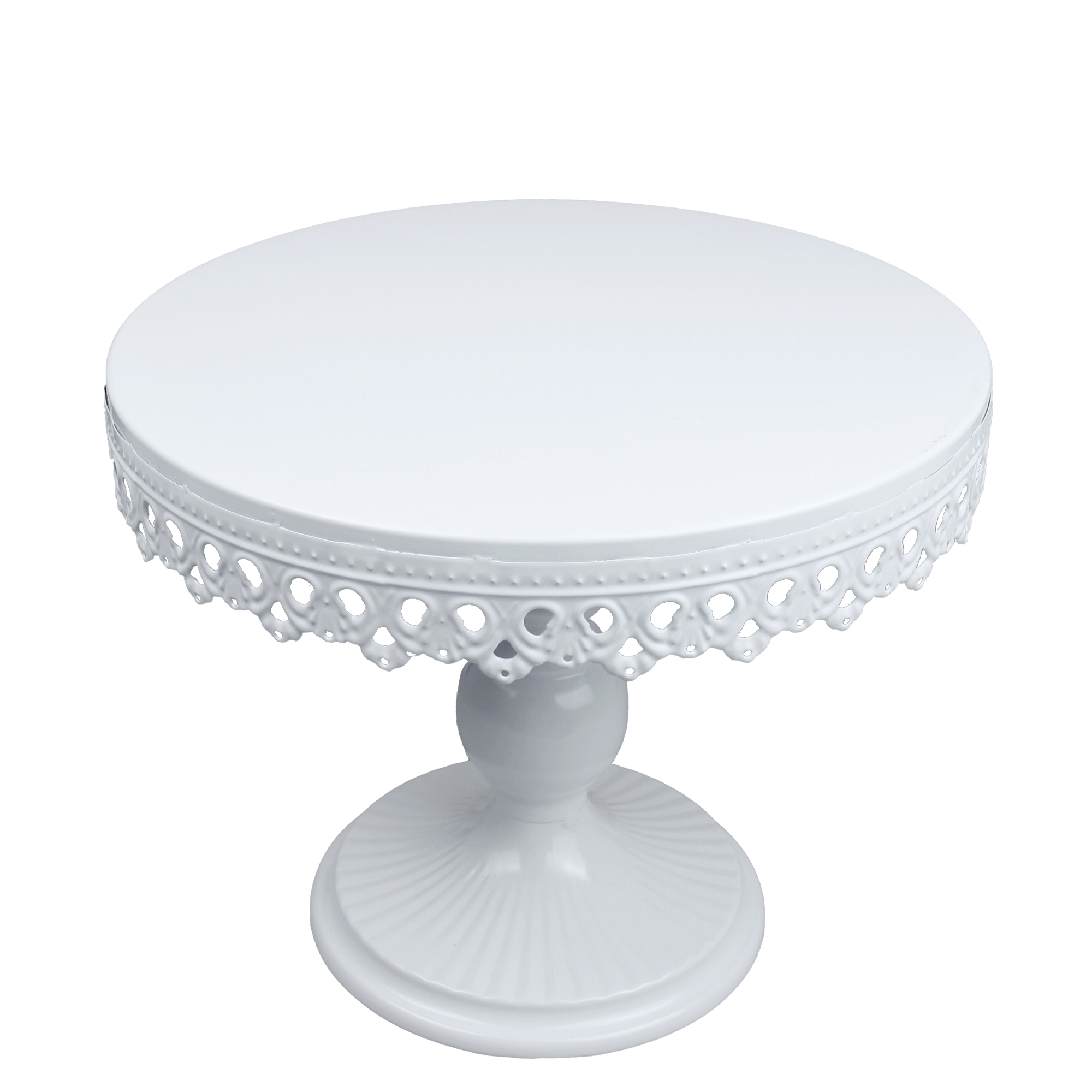 HB0989G 10"Metal Classical Cake/Cupcake Stand in white color