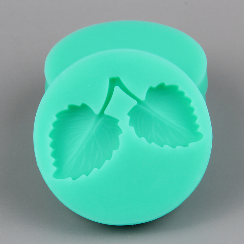 HB1016 New Mulberry leaves silicone cake fondant mold