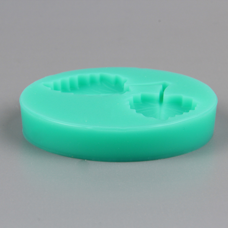 HB1016  New Mulberry leaves silicone cake fondant mold