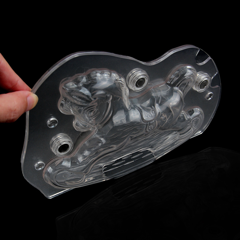 HB1058A Plastic Transparent Horse Shape Chocolate Mould