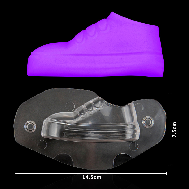HB1059D Plastic Transparent Flattie Shape Chocolate Mould