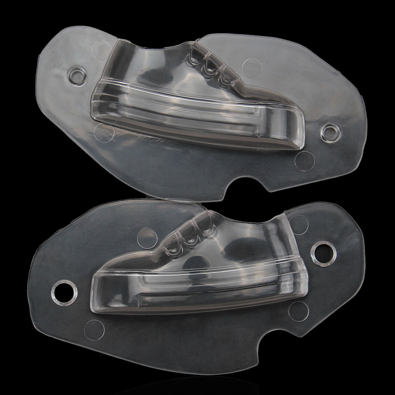 HB1059D Plastic Transparent Flattie Shape Chocolate Mould