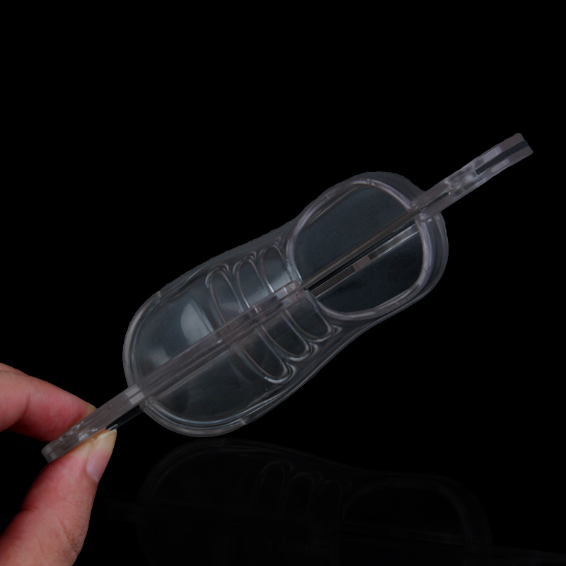 HB1059D Plastic Transparent Flattie Shape Chocolate Mould