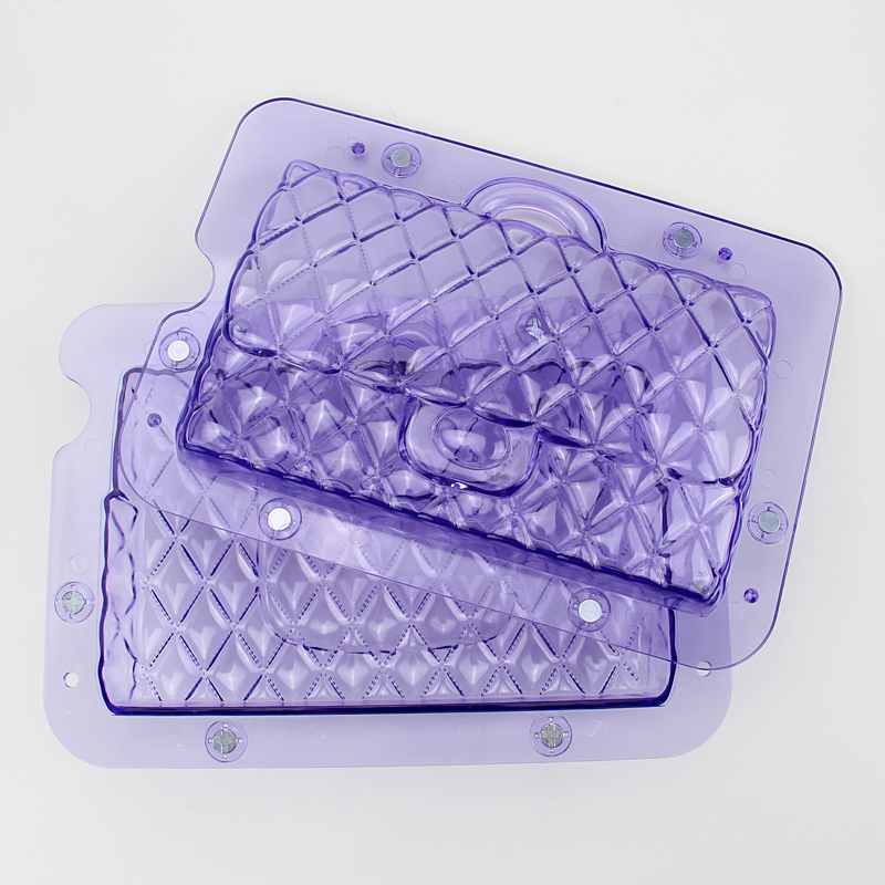 HB1060C Plastic Transparent Lady handbag chocolate mould