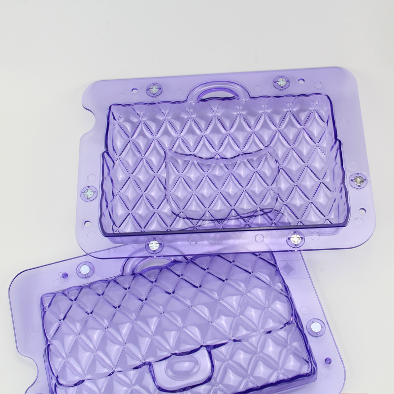 HB1060C Plastic Transparent Lady handbag chocolate mould