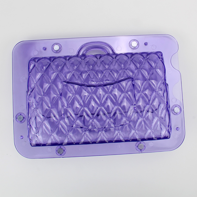 HB1060C Plastic Transparent Lady handbag chocolate mould