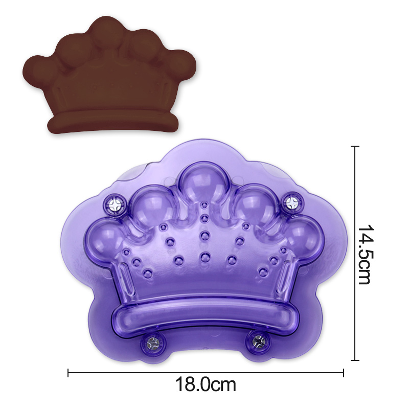 HB1060D Plastic Crown Chocolate Fondant Mold