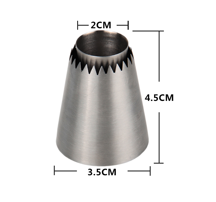 HBR001 New Design Stainless Steel Sultane Cookie Icing Nozzle