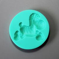HB0862 Running horse silicone mold for cake fondant decoration