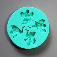HB0840  Angel girl silicone mold for cake fondant decoration
